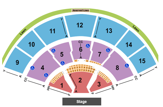 Xfinity Center Outlaw Music Festival Seating Chart